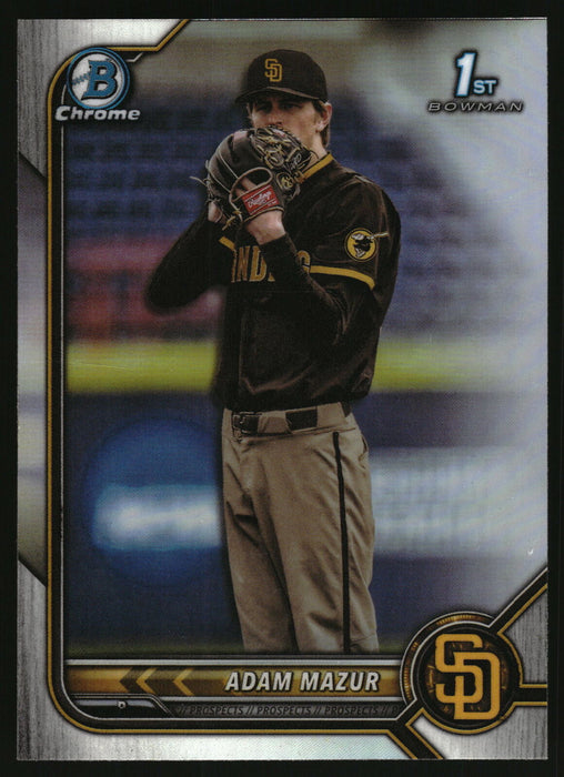 2022 Bowman Draft #BDC-4 Adam Mazur Chrome Refractor