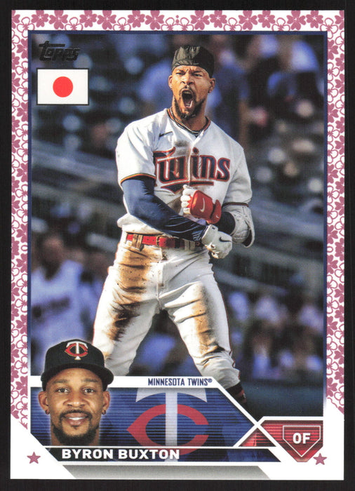 2023 Topps Japan Edition #183 Byron Buxton Cherry Blossoms #/99