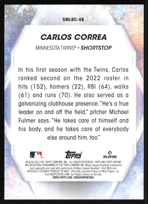 2023 Topps #SMLBC-48 Carlos Correa Stars of MLB Chrome