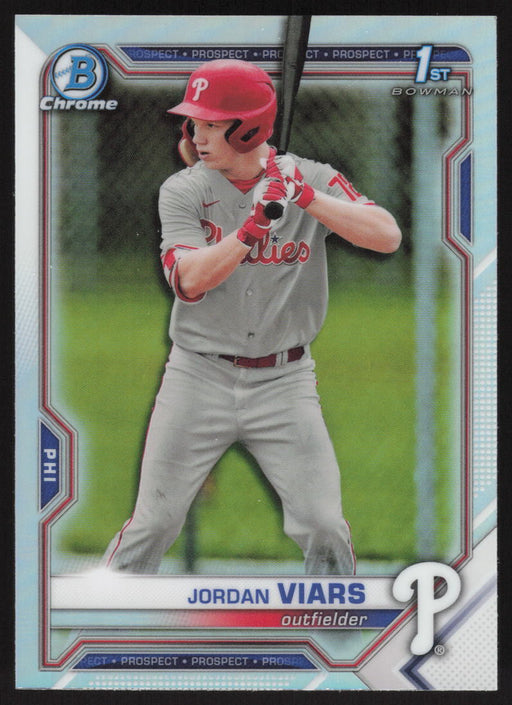 2021 Bowman Draft #BDC-132 Jordan Viars Chrome Refractor