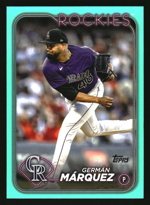 2024 Topps #618 Germán Márquez Aqua