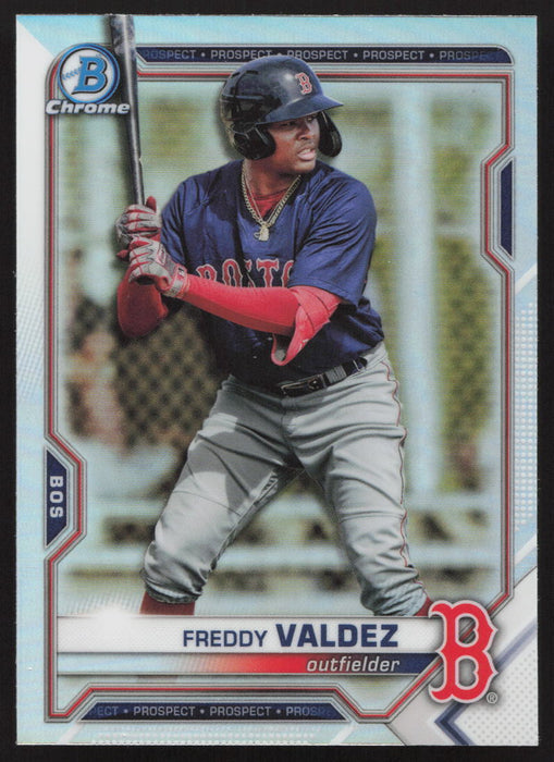 2021 Bowman Draft #BDC-96 Freddy Valdez Chrome Refractor