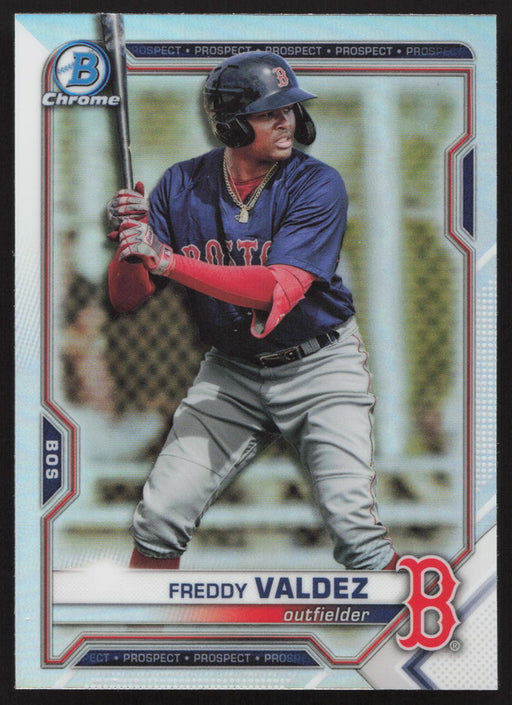 2021 Bowman Draft #BDC-96 Freddy Valdez Chrome Refractor