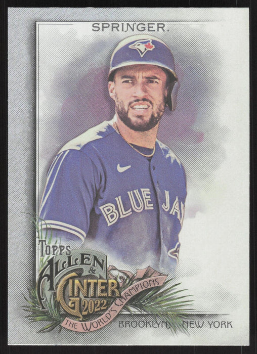 2022 Topps Allen & Ginter #234 George Springer Silver Portrait