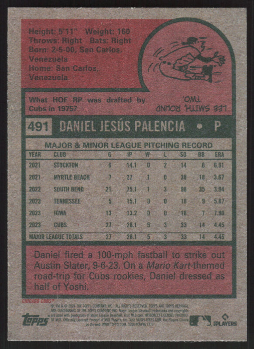 2024 Topps Heritage #491 Daniel Palencia