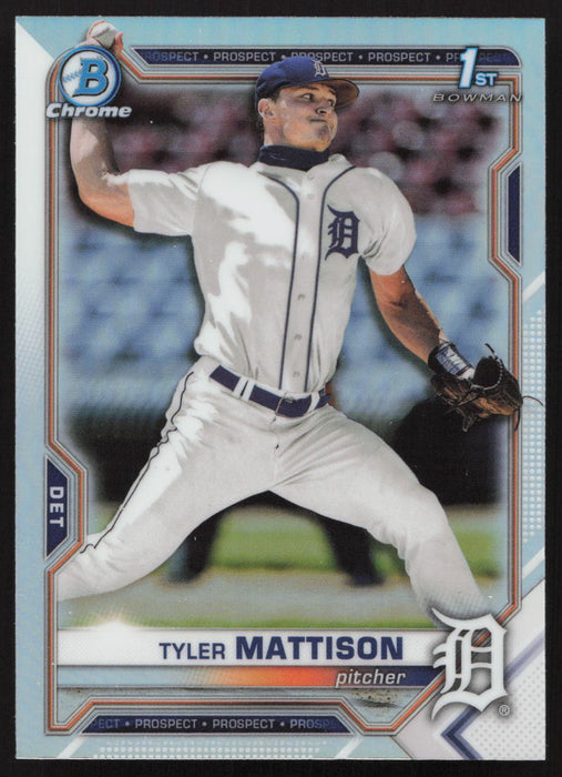 2021 Bowman Draft #BDC-58 Tyler Mattison Chrome Refractor