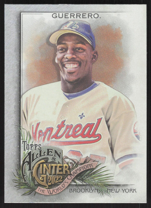 2022 Topps Allen & Ginter #112 Vladimir Guerrero Silver Portrait