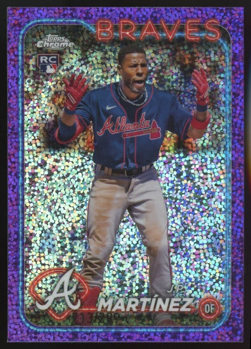 2024 Topps Chrome #294 J.P. Martinez RC Purple Speckle /299