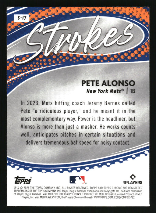 2024 Topps Chrome #S-17 Pete Alonso Strokes