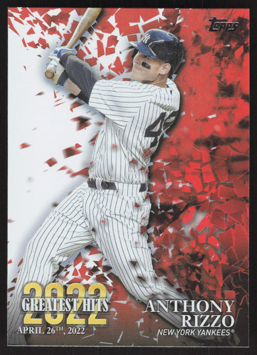 2023 Topps #22GH-1 Anthony Rizzo 2022 Greatest Hits