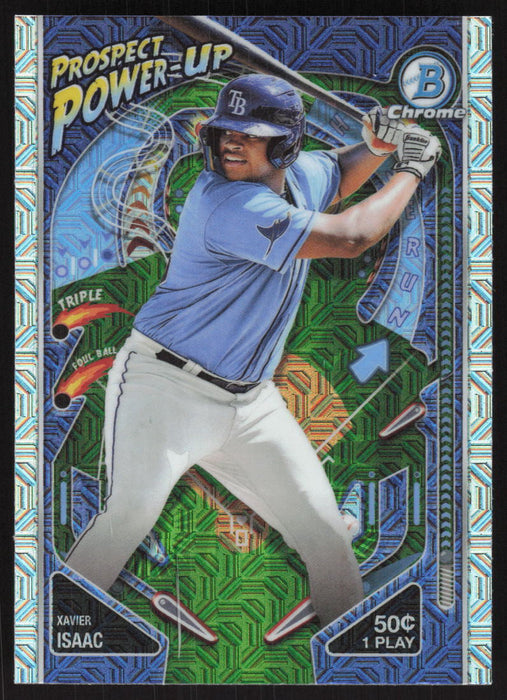 2024 Bowman #PP-15 Xavier Isaac Prospect Power-Up Chrome Mojo