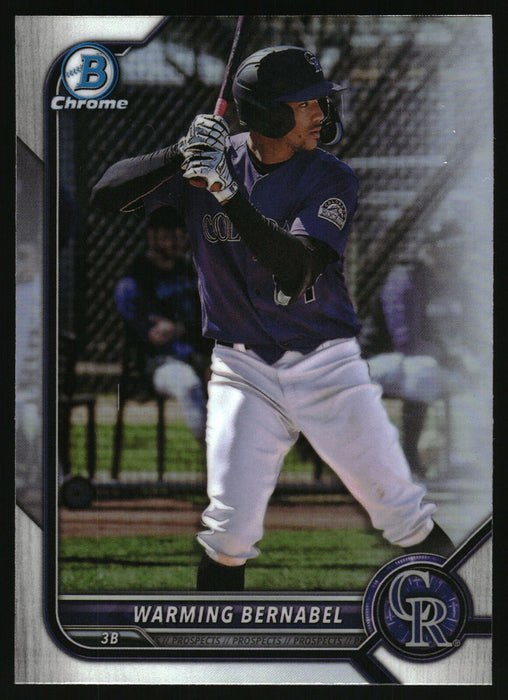 2022 Bowman Draft #BDC-179 Warming Bernabel Chrome Refractor