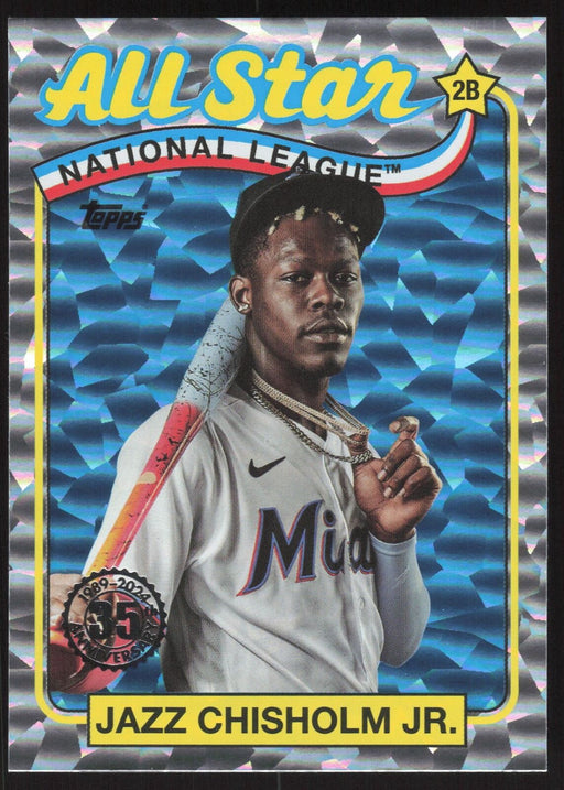 2024 Topps #89ASB-9 Jazz Chisholm Jr. 1989 Topps Baseball All-Stars Foil