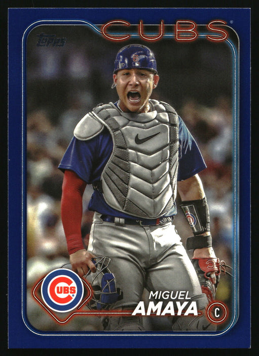 2024 Topps #319 Miguel Amaya Royal Blue