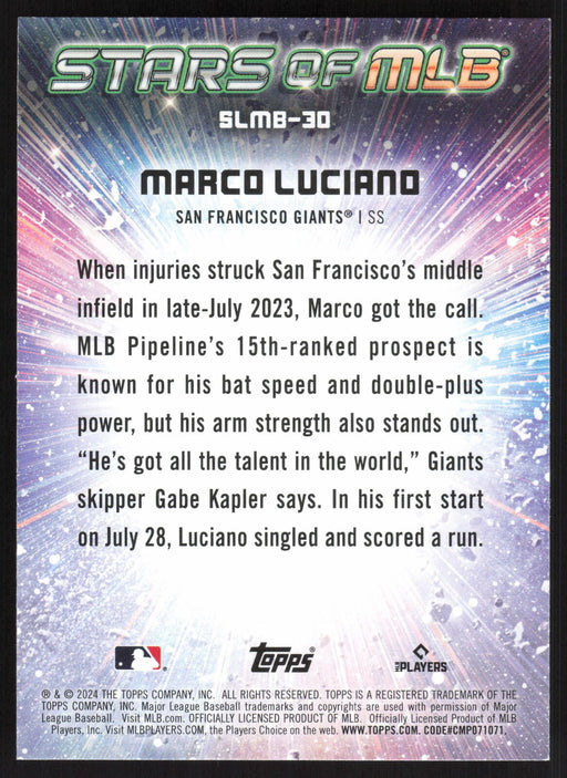 2024 Topps #SLMB-30 Marco Luciano Stars of MLB