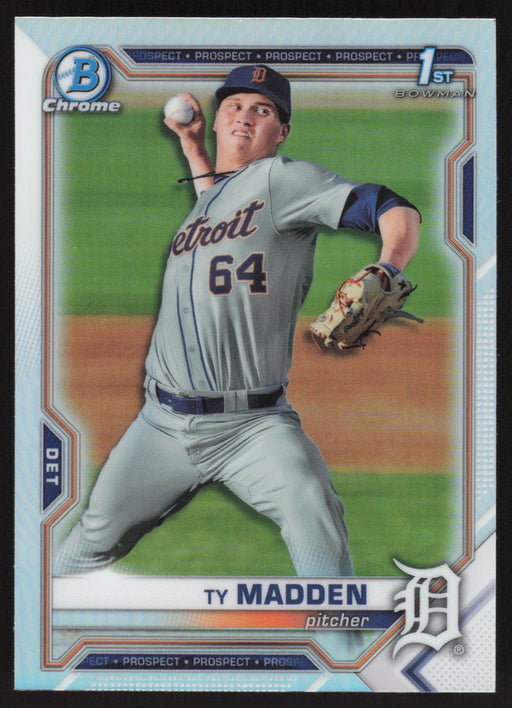 2021 Bowman Draft #BDC-152 Ty Madden Chrome Refractor