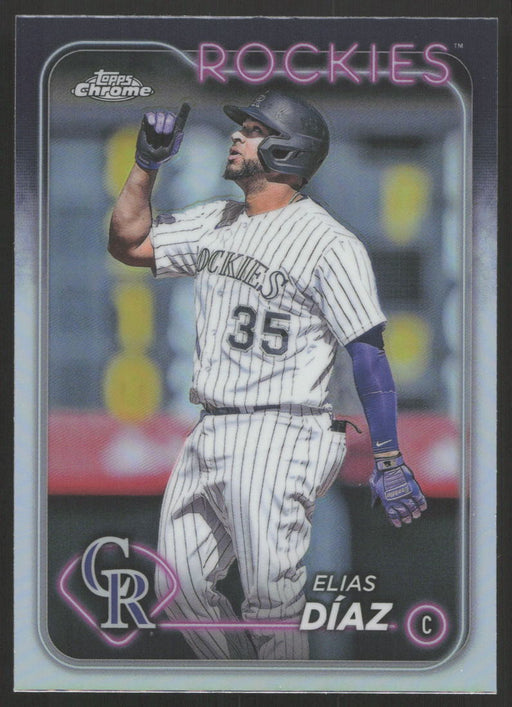 2024 Topps Chrome #287 Elias Díaz Refractor