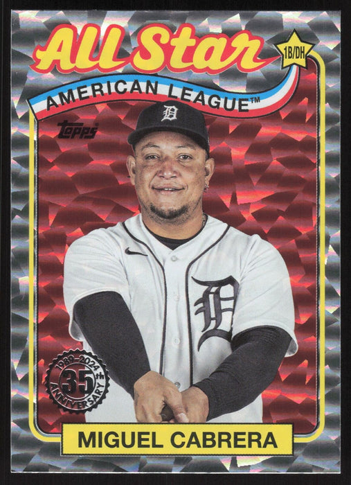 2024 Topps #89ASB-30 Miguel Cabrera 1989 Topps Baseball All-Stars Foil