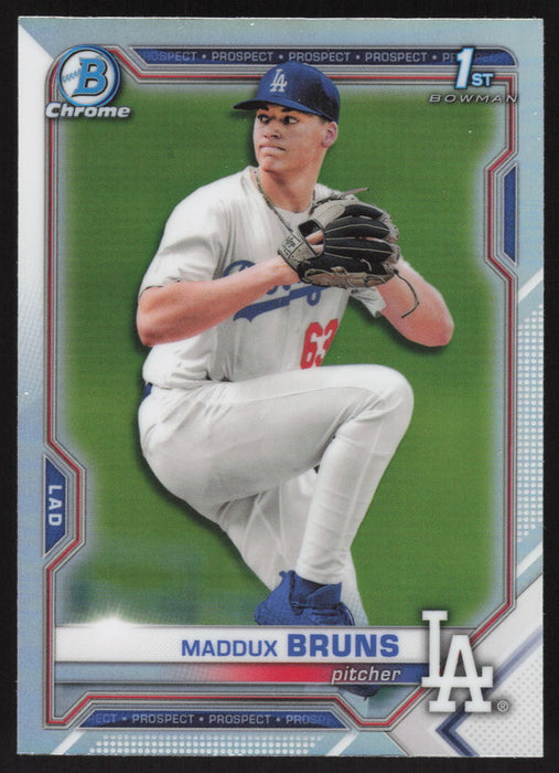 2021 Bowman Draft #BDC-126 Maddux Bruns Chrome Refractor