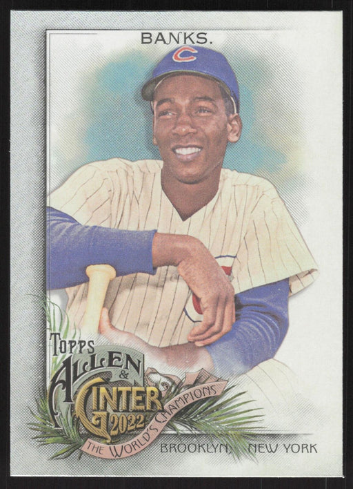 2022 Topps Allen & Ginter #3 Ernie Banks Silver Portrait