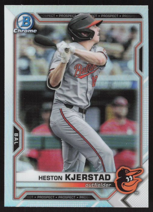 2021 Bowman Draft #BDC-40 Heston Kjerstad Chrome Refractor