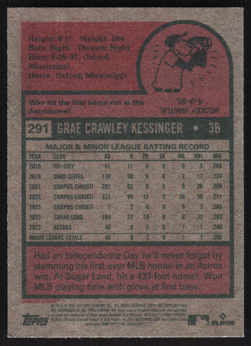 2024 Topps Heritage #291 Grae Kessinger