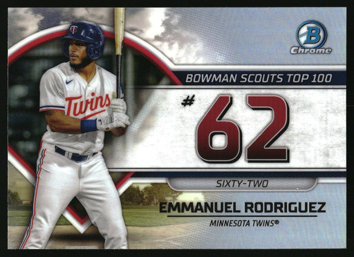 2023 Bowman #BTP-62 Emmanuel Rodriguez Bowman Scouts Top 100