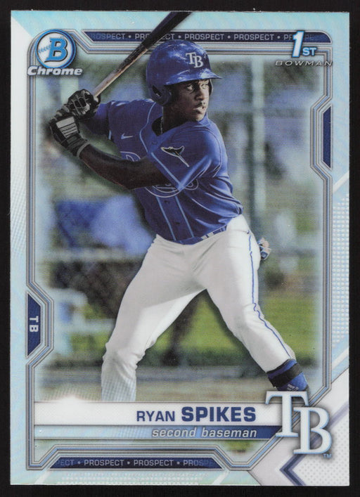 2021 Bowman Draft #BDC-63 Ryan Spikes Chrome Refractor