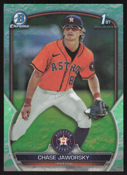 2023 Bowman Draft #BDC-45 Chase Jaworsky Chrome Lunar Glow Refractor