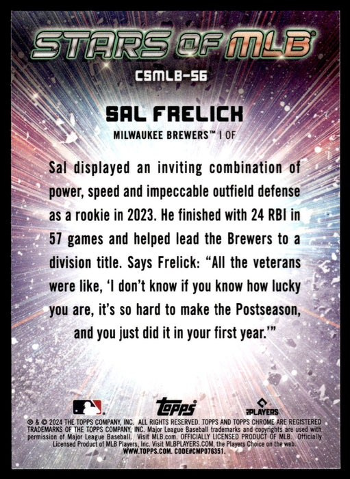 2024 Topps #CSMLB-56 Sal Frelick Stars of MLB Chrome