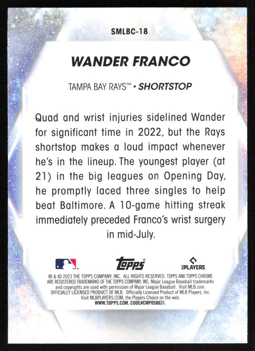 2023 Topps #SMLBC-18 Wander Franco Stars of MLB Chrome