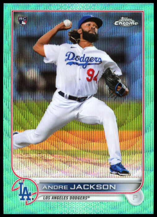 2022 Topps Chrome #121 Andre Jackson Aqua Mini-Diamond Refractor #/199