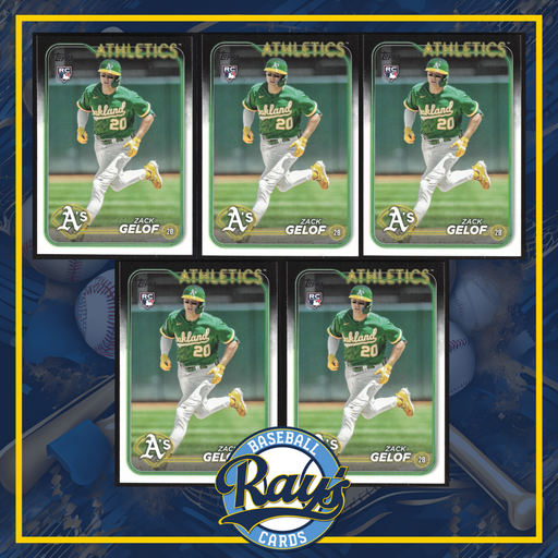2024 Topps #166 Zack Gelof - 5  Card Player Lot - Rookie Card