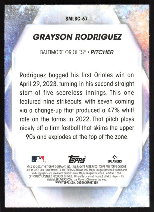 2023 Topps Update #SMLBC-67 Grayson Rodriguez Stars of MLB Chrome