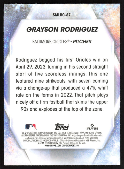 2023 Topps Update #SMLBC-67 Grayson Rodriguez Stars of MLB Chrome