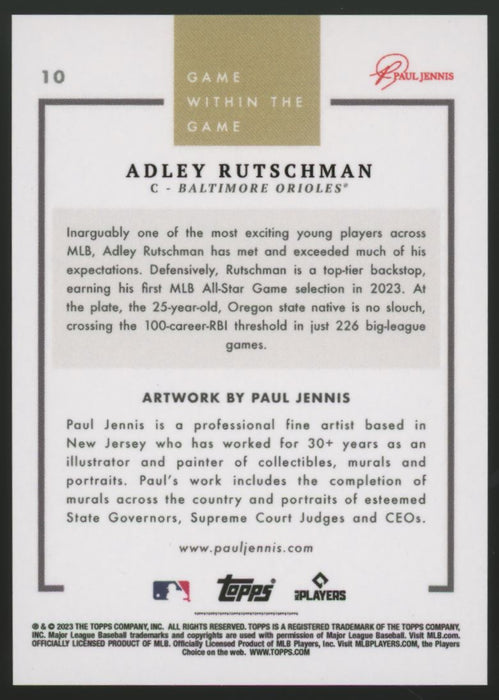 2023 Topps Game Within the Game #10 Adley Rutschman