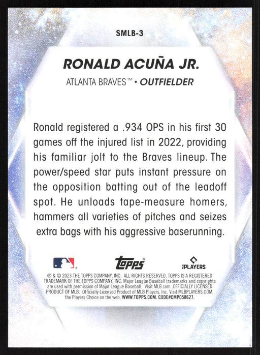 2023 Topps #SMLB-3 Ronald Acuña Jr. Stars of MLB