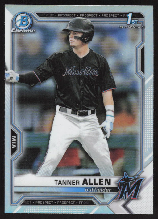 2021 Bowman Draft #BDC-165 Tanner Allen Chrome Refractor