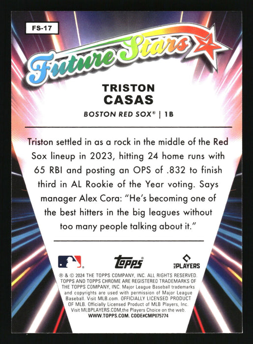 2024 Topps Chrome #FS-17 Triston Casas Future Stars