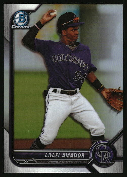 2022 Bowman Draft #BDC-59 Adael Amador Chrome Refractor