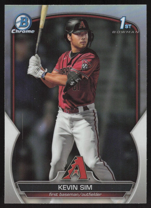 2023 Bowman Draft #BDC-16 Kevin Sim Chrome Refractor