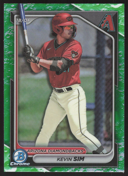 2024 Bowman #BCP-34 Kevin Sim Chrome Prospects Lunar Glow Refractors