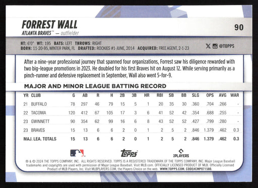 2024 Topps Big League #90 Forrest Wall