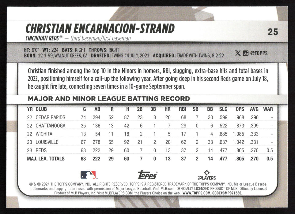 2024 Topps Big League #25 Christian Encarnacion-Strand