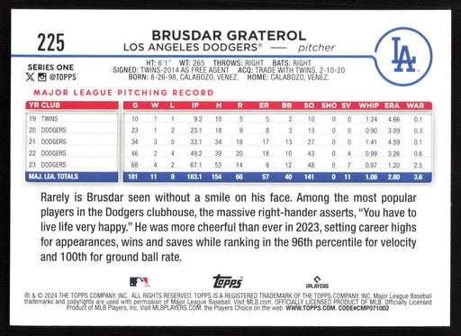 2024 Topps #225 Brusdar Graterol