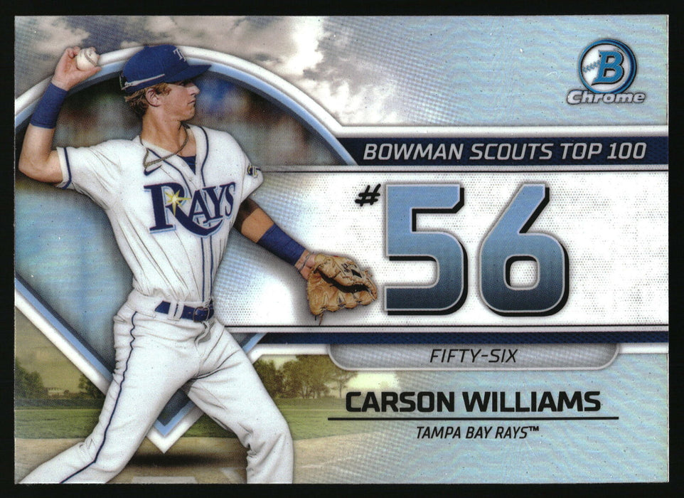 2023 Bowman #BTP-56 Carson Williams Bowman Scouts Top 100