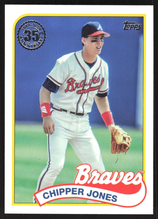 2024 Topps #89B-76 Chipper Jones 1989 Topps Baseball 35th Anniversary