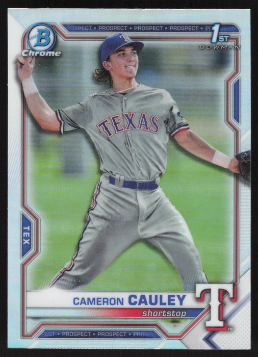 2021 Bowman Draft #BDC-192 Cameron Cauley Chrome Refractor