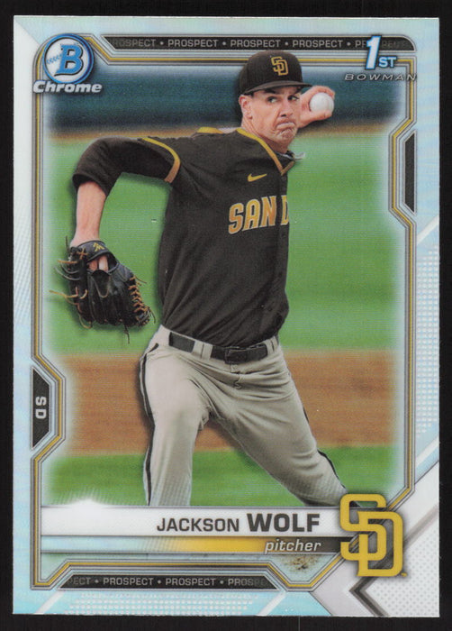 2021 Bowman Draft #BDC-141 Jackson Wolf Chrome Refractor