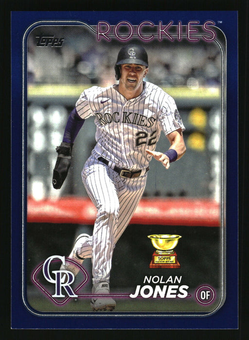 2024 Topps #374 Nolan Jones Royal Blue